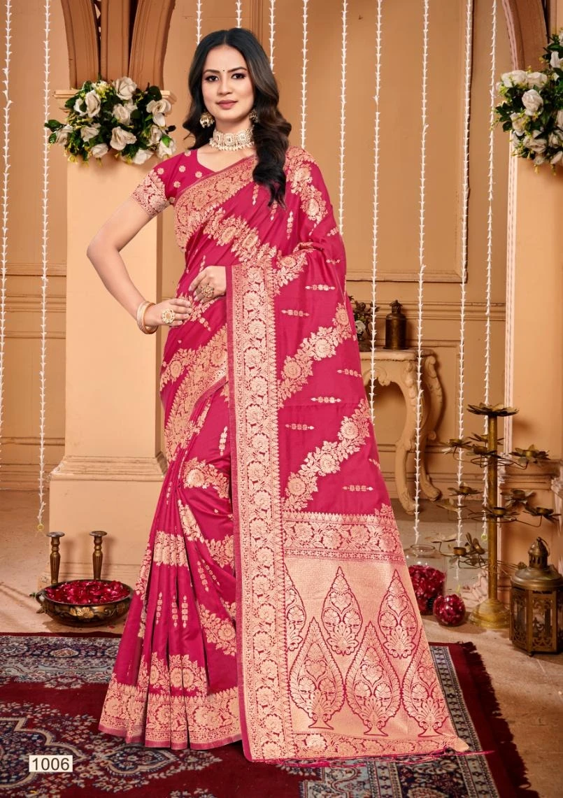 Bunawat Plazzo Silk Vol 01 Silk Wholesale Fancy Sarees Catalog — Wholesale Sarees, MPA wholesale from Surat — view 3
